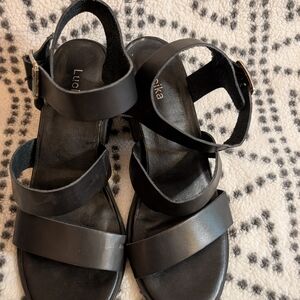 Black Strappy Sandals